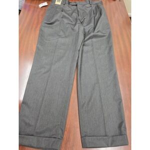 Jos A Bank Classic Collection Dress Pants Mens 35x30 Gray Flat Front Slacks NWT